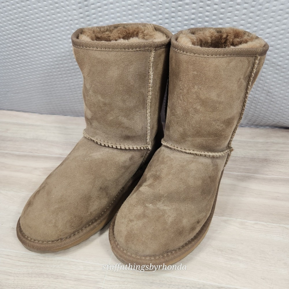 Emu Australia Stinger Lo Australian Sheepskin W10002-MUSH15 Women Brown Warm Dry